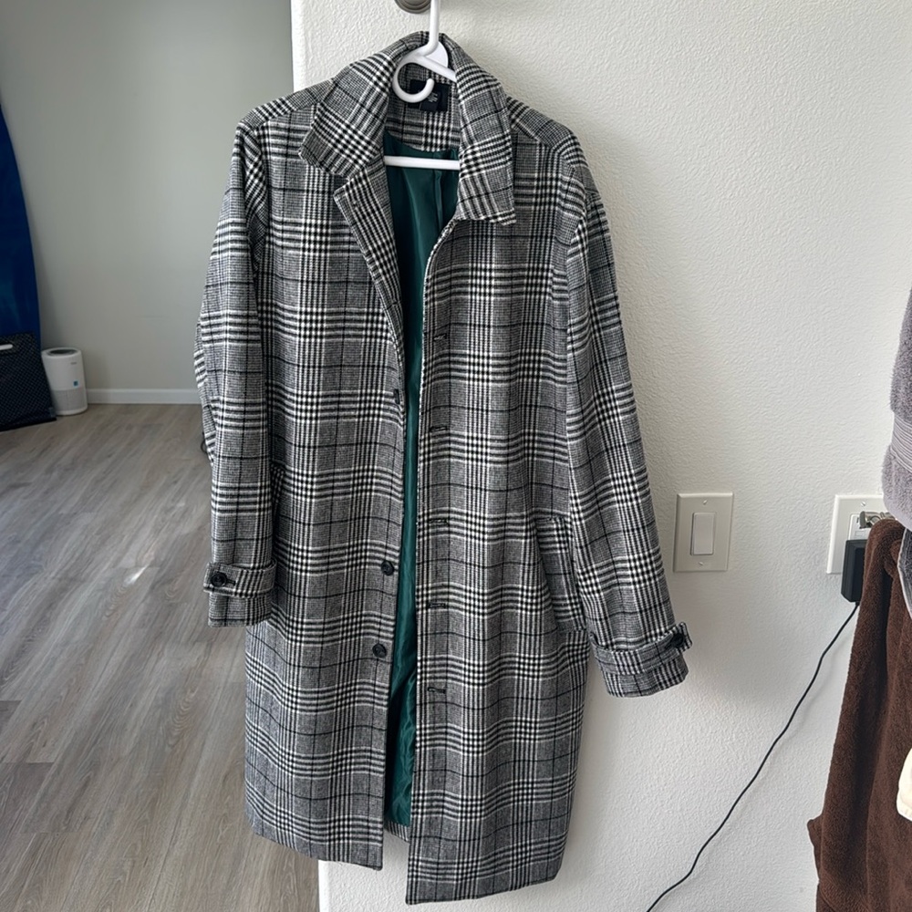 Mens forever 21 peacoat black and white size large